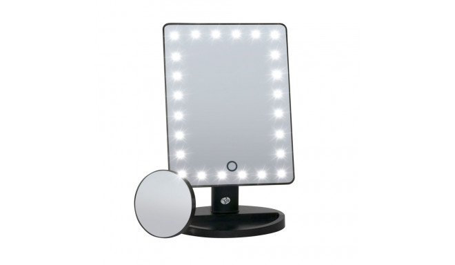 Rio MMSP-EU/2,4 24 LED Touch Dimmable Makeup Mirror, Black