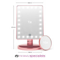 Rio 24 LED Touch Dimmable Makeup Mirror Rose Gold
