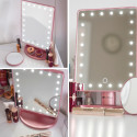 Rio 24 LED Touch Dimmable Makeup Mirror Rose Gold