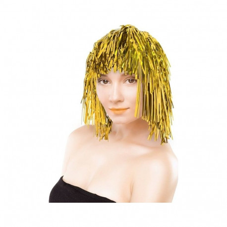GoDan gold tinsel/foil costume wig (5905548907901)