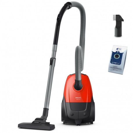 PHILIPS 1000. serijas puteklsucejs  750 W  sarkans XD1111/10 (8720389068652)