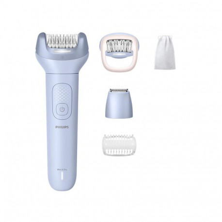 PHILIPS 8000 serijas epilators mitrai un sausai epilesanai (5 piederumi)  zils BRE711/00 (8720689042