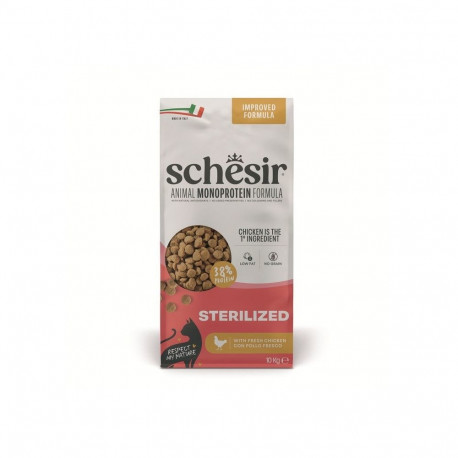 SCHESIR Animal Mono Protein Formula Sterilized chicken – dry cat food – 10 kg