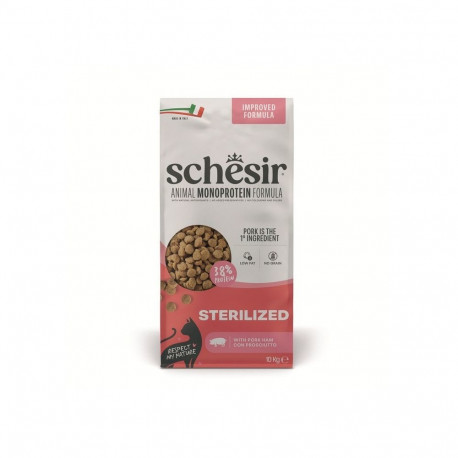 SCHESIR Animal Mono Protein Formula Sterilized pork ham – dry cat food – 10 kg
