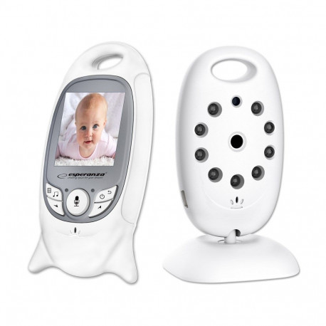 Esperanza beebimonitor EHM001 LCD-ekraaniga 2.0", valge