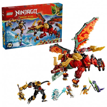 LEGO NINJAGO ehituskomplekt 71868 Wyldfyre muunduv draakonrobot
