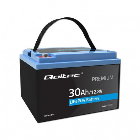 LiFePO4 aku 12.8V 30Ah 384Wh BMS-iga