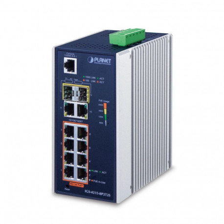 PLANET IGS-4215-8P2T2S hallatav L2/L4 gigabit etherneti (10/100/1000) toite üle etherneti (PoE) sini
