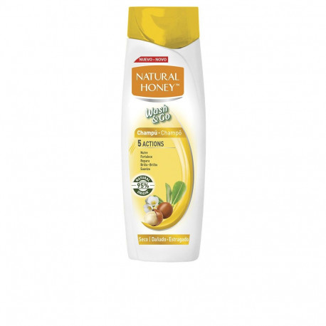 NATURAL HONEY WASH & GO champú cabello dañado 400 ml