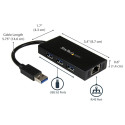 StarTech kaasaskantav USB 3.0 jaotur GBE-ühendusega