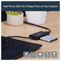 "StarTech PORTABLE USB 3.0 HUB W/ GBE"