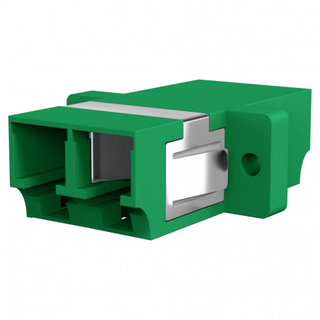 "EFB Kupplung LC/APC Duplex OS2 grn mit Shutter"