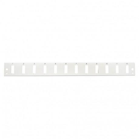 "EFB Frontblende 12 x SC Duplex/LC Quad vertikal, schwarz"