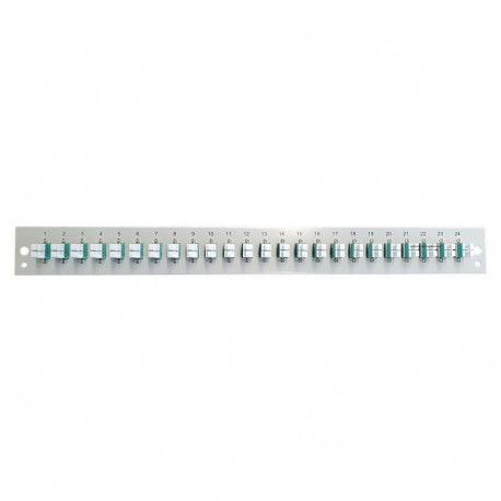 EFB esipaneel 24x LC duplex-liitmikuga OM3, must