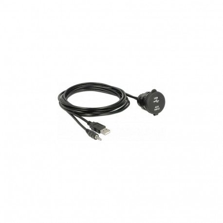 "Delock Kabel USB Typ A Stecker + 3,5 mm 4 Pin Klinkenstecker"