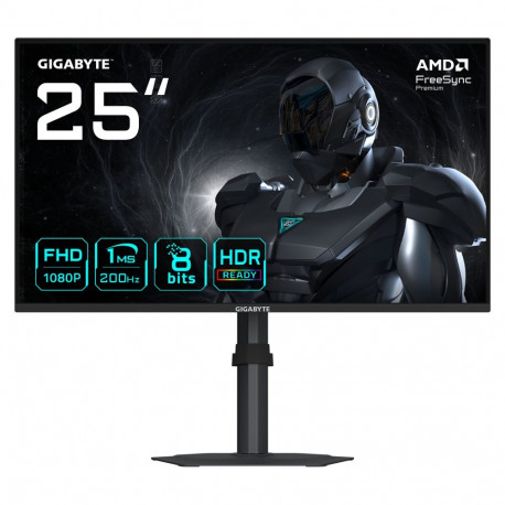 "GigaByte G25F2 (62.2 cm (24.5 Zoll), schwarz (matt), FullHD, SS-IPS, Free-Sync-Premium, 200Hz Panel