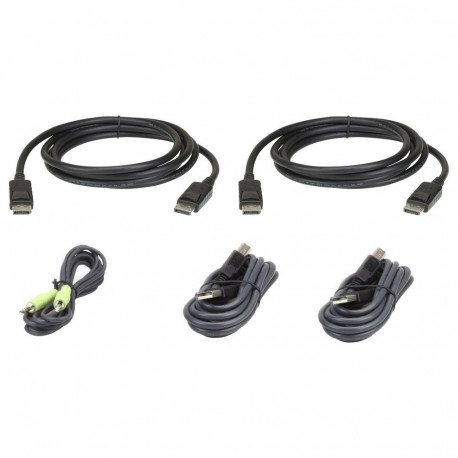 "ATEN 2L-7D03UDPX5 USB DisplayPort Dual Display Secure KVM Kabel Set"