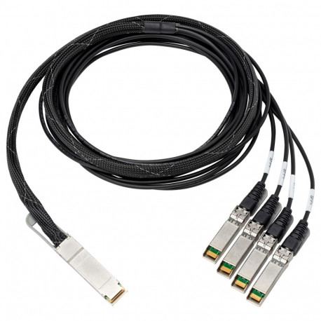 "Direct Attach Copper Cable 100Gb QSFP28 to 4x25Gb SFP28 3m"