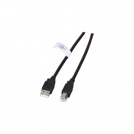 "EFB USB2.0 Anschlusskabel A-B, St.-St., 1,0m, schwarz, LSZH"