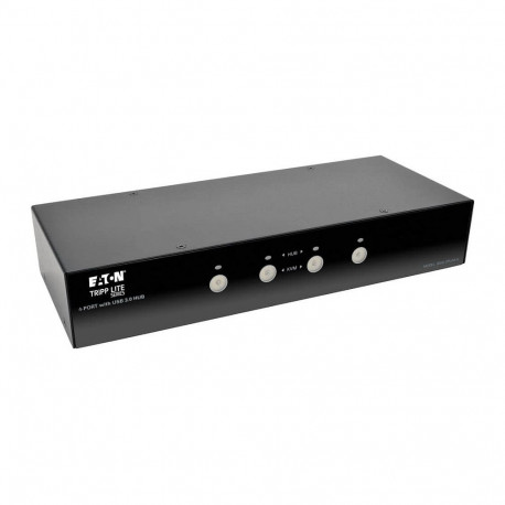 "Eaton Tripp Lite series 4-Port DisplayPort KVM Switch w/Audio, Cables and USB 3.0 SuperSpeed Hub"