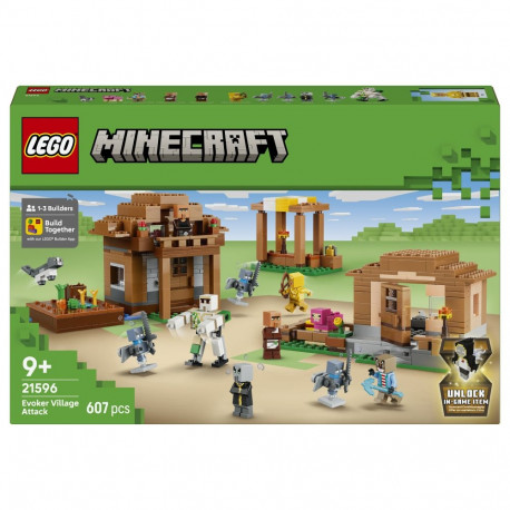 LEGO komplekt 21596 Minecraft maagi rünnak küla vastu