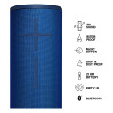 "Logitech Ultimate Ears MEGABOOM 3 Wireless Bluetooth Speaker - LAGOON BLUE - EMEA"