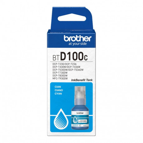 "Brother BTD100C - 48.8 ml - mit hoher Kapazitt - Cyan - original - hngende Box - Nachflltinte - fr 