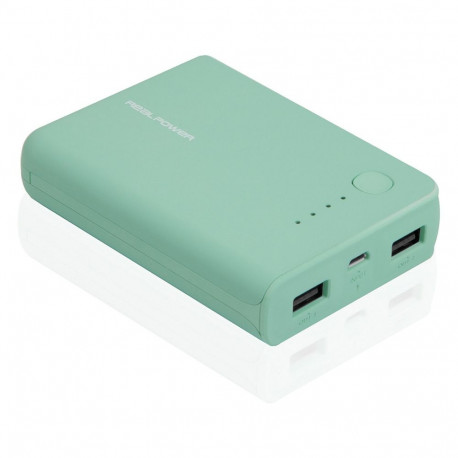 RealPower akupank PB-10k 10.000mAh, opal-sinine