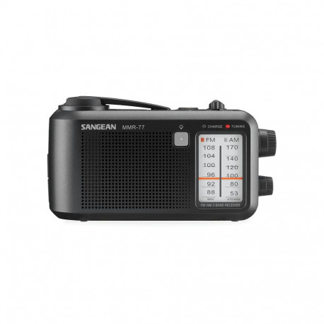 "Sangean MMR-77 matt schwarz Notfall/Kurbel Radio"