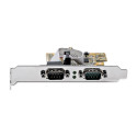 STARTECH.COM järjestikukaart PCI Express 2-pordine RS232 COM