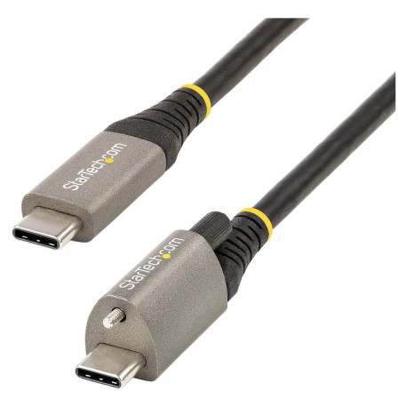 "STARTECH.COM 1m USB-C cable with top screw locking 10Gbit/s - USB 3.1/3.2 Gen 2 Type-C cable - 100W