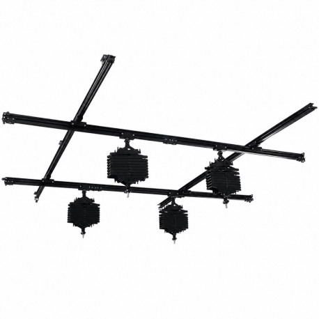 Falcon Eyes Ceiling Rail System B-3030D 3x3 m incl. 4 Pantographs
