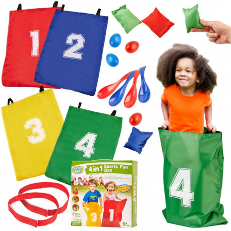 Animatsioon spordikomplekt 4in1 kotid sashes kotid munad lusikad