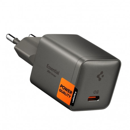 Spigen Cuktech AD1404UEU 140W GaN 3x USB-C + USB-A Wall Charger with USB-C Cable - Gray