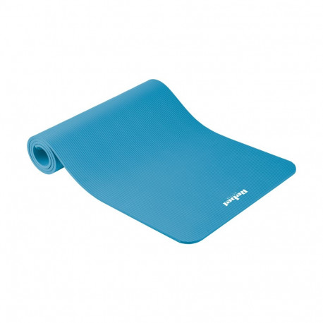 Mata gimnastyczna do ćwiczeń joga, pilates, fitness, 183x61cm, grubość 1cm, materiał NBR, niebieska,