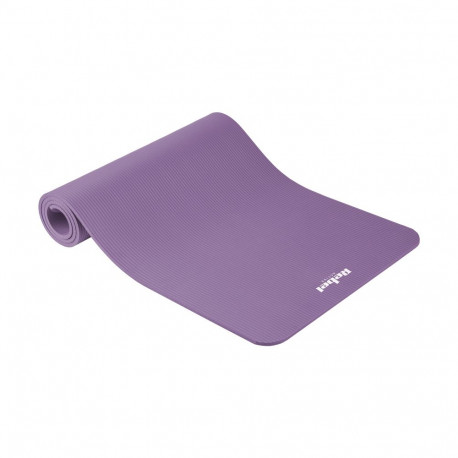 Mata gimnastyczna do ćwiczeń joga, pilates, fitness, 183x61cm, grubość 1cm, materiał NBR, fioletowa,