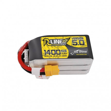 Battery Tattu R-Line 5.0 1400mAh 22.2V 150C 6S1P XT60