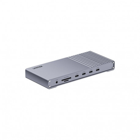 UNITEK D1117AGY01-EU laptop dock/port replicator Wired & Wireless USB4 Grey