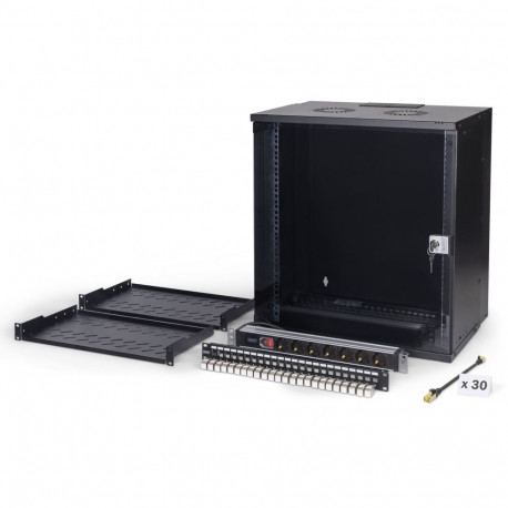 Digitus SOHO Pro network set, 483 mm (19") - 12U, 540 x 400 mm (W x D)