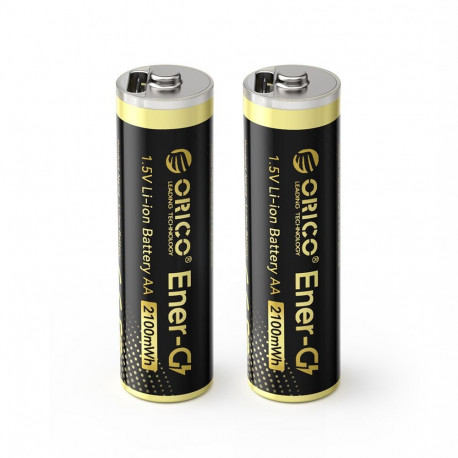 Orico Ener-G EG5C lithium battery 1.5V 2100mWh AA USB-C rechargeable battery 2 pcs.