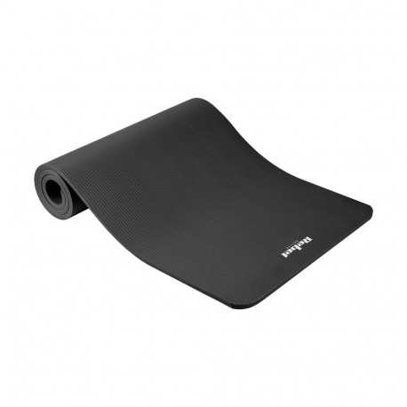 Mata gimnastyczna do ćwiczeń joga, pilates, fitness, 183x61cm, grubość 1.5cm, materiał NBR, czarna, 