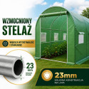 Tunel Ogrodowy Foliowy Szklarnia Na Warzywa PRO Stelaż 25MM 8x3x2M 24M?