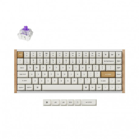 Keyboard - Keychron K2 HE Wireless Mechanical Hot-Swappable Gateron RGB Backlit - White