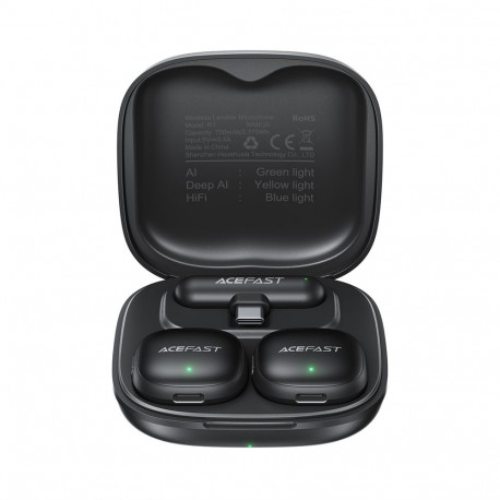 Acefast R1 Wireless Lavalier Microphones 2 pcs - Black