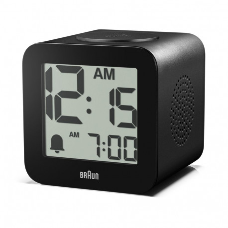 Braun BC 25 BP black Quarzwecker with Sprachausgabe