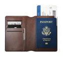 Nomad Leather Passport Wallet Rustic Brown