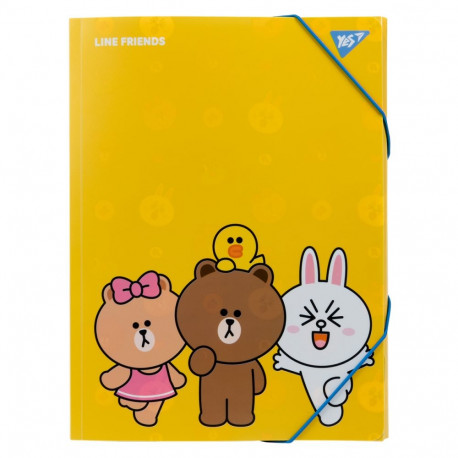 Kummiga mapp YES Line Friends A4