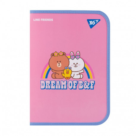 Tõmblukuga kott YES Line Friends Dream A4 sisetaskuga