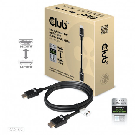 Club3D HDMI-kaabel A->A 2.1 Ultra High Speed 10K HDR 2m jaemüügipakend