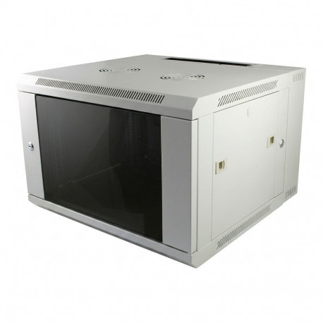 ALLNET võrgukapp 19" 6U üheosaline T450mm helehall lahtivõetud (flat pack) SMA-seeria